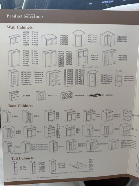 Koville Cabinet Product Selections